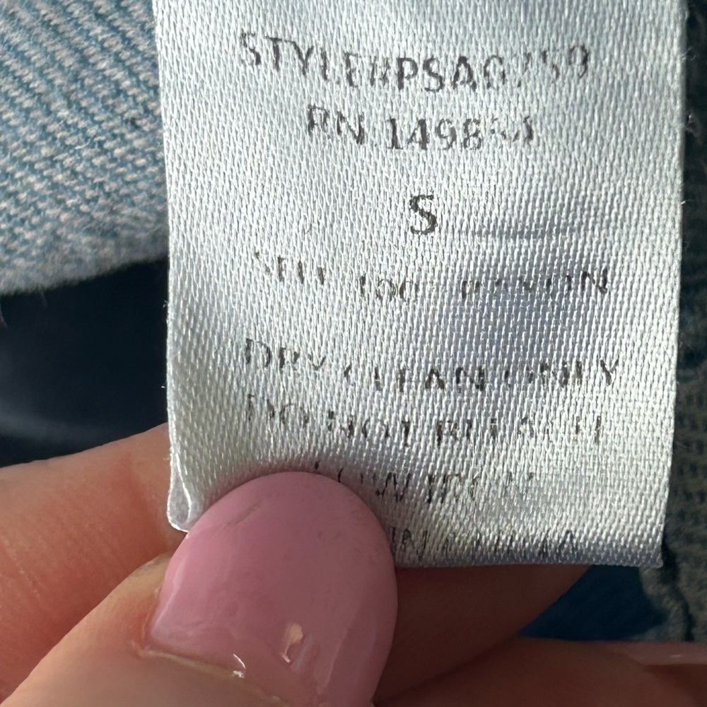 Sage The Label Women’s High Waisted  Blue Denim Shorts ‎ Sz S - Picture 6 of 6